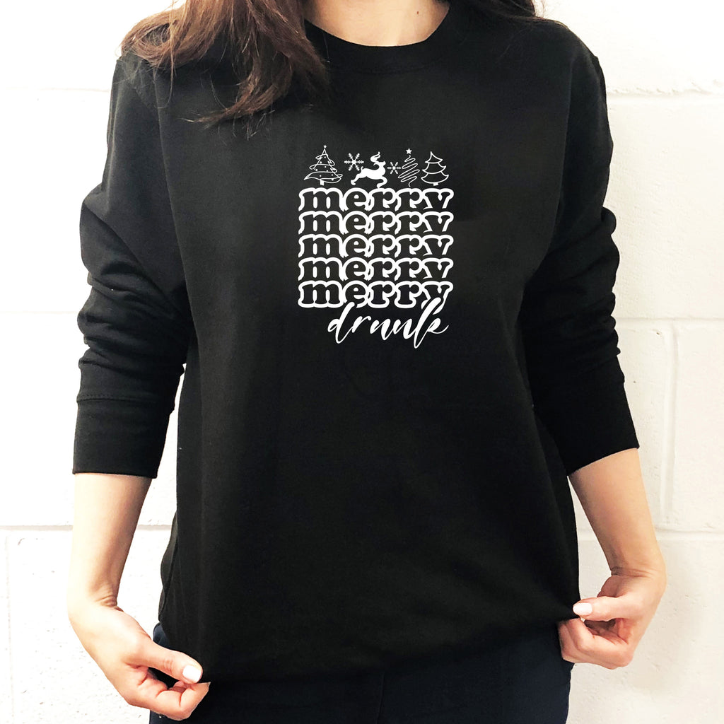 Funny Merry Merry Drunk Christmas Sweater