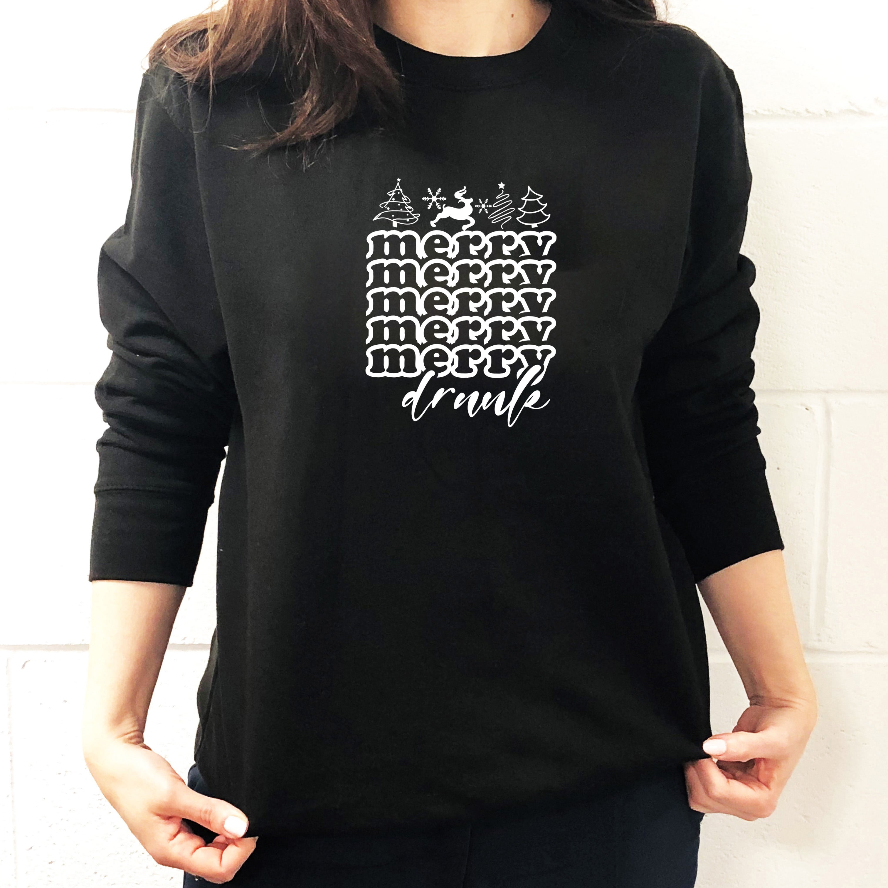 Funny Merry Merry Drunk Christmas Sweater