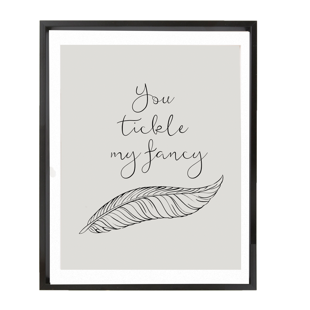 Feather design love print