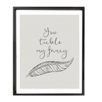 Feather design love print