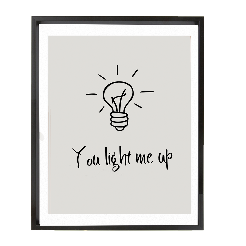 Modern romantic gift print for someone special