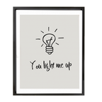 Modern romantic gift print for someone special