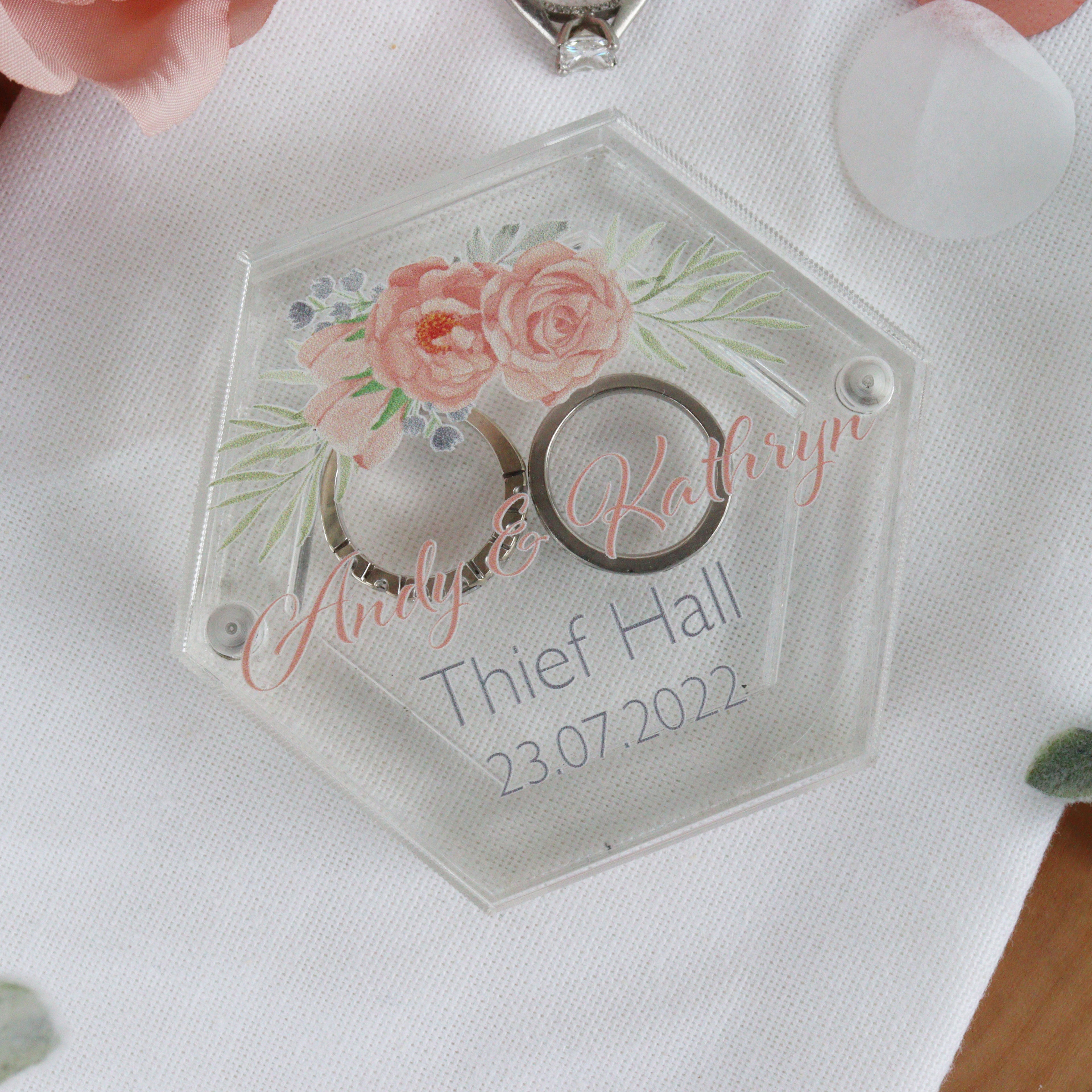 Mr and Mrs personalised ring box