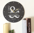 Personalised Mr & Mrs Slate Clock Ampersand Design