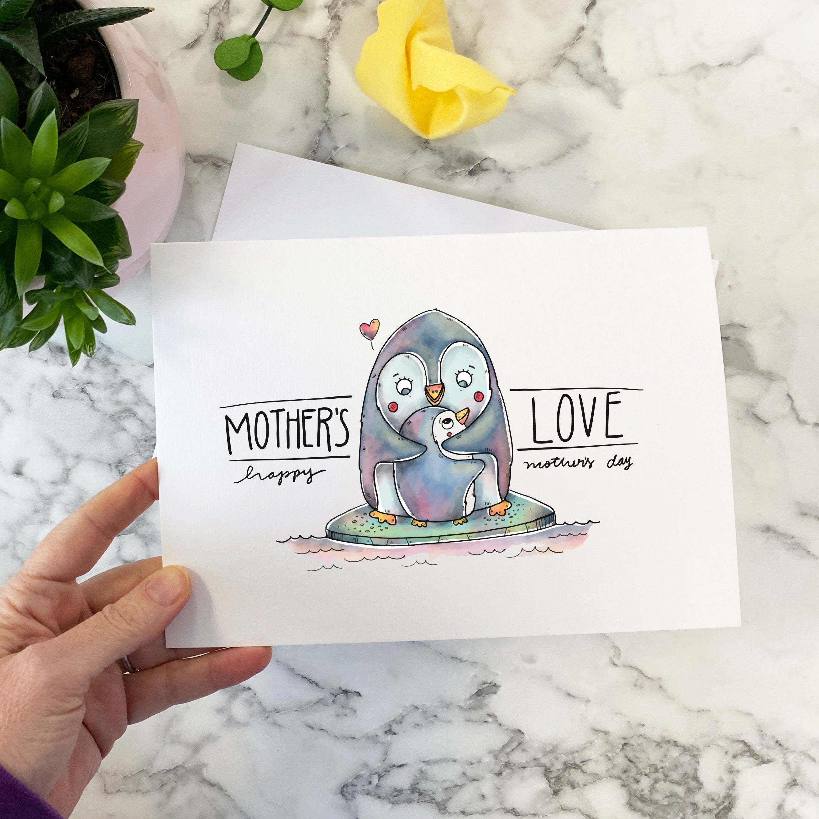 Mother's Day Card - Penguin