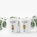 Personalised couples festive mugs