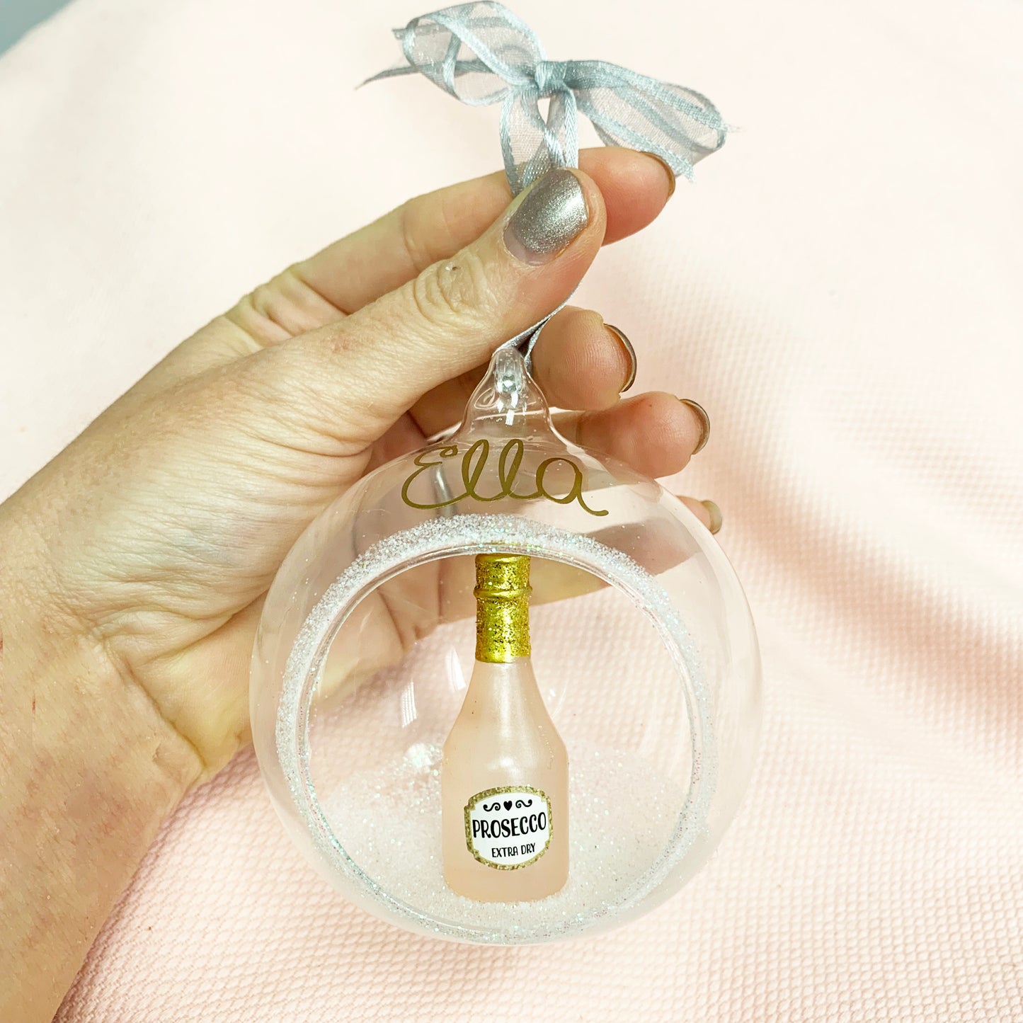 Personalised Prosecco Bauble