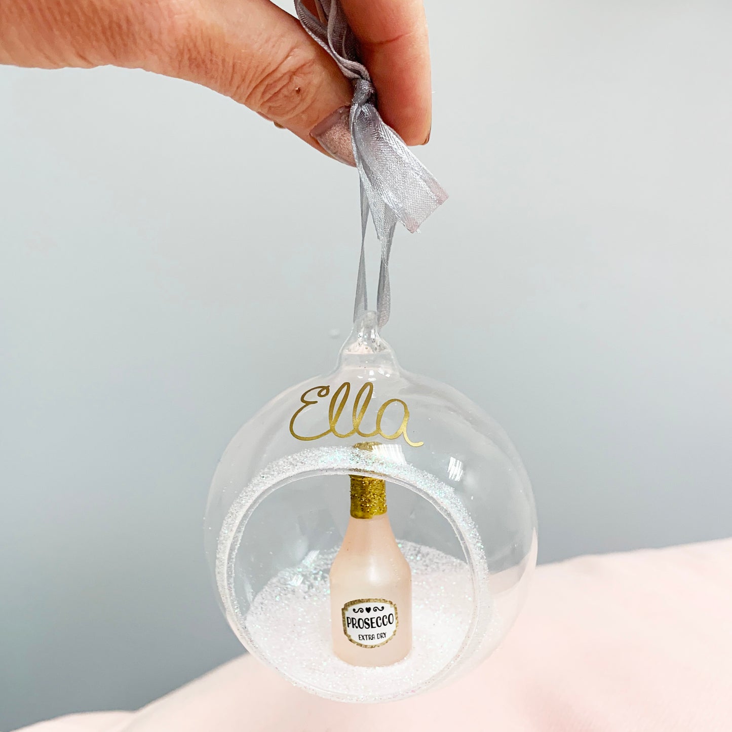 Personalised Prosecco Bauble