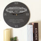 Slate Kitchen Clock Intricate Swirl Design