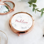 Personalised Rose Gold Compact Mirror