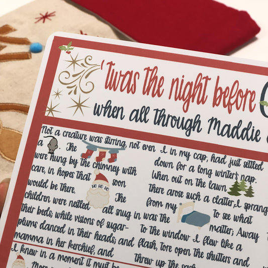 Twas The Night Before Christmas Personalised Story