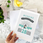 Personalised Vintage Style Wedding Day Card