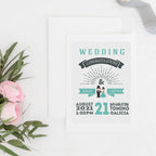 Mr & Mrs Wedding Mug Set (Pencil Design)