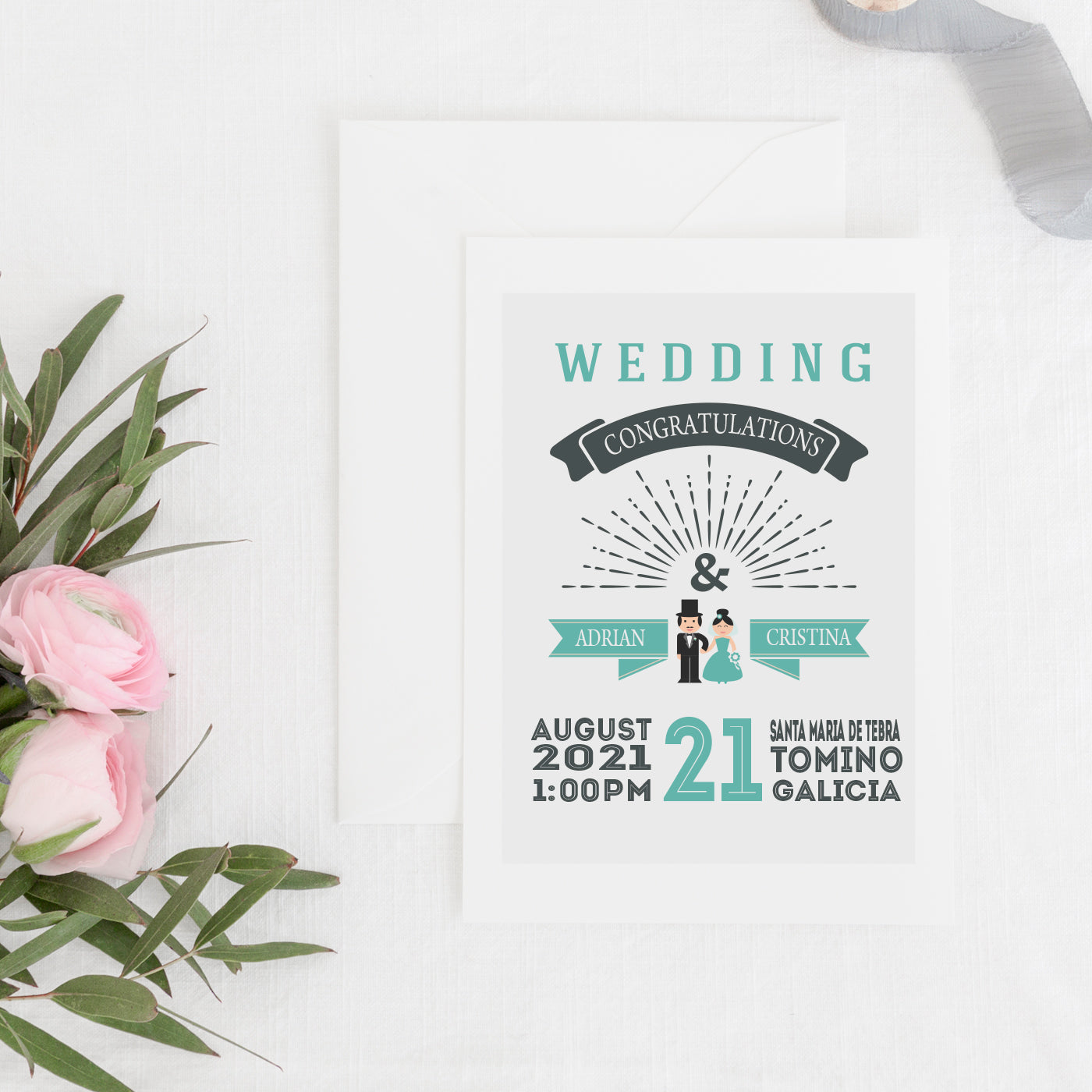 Mr & Mrs Personalised Wedding Mugs