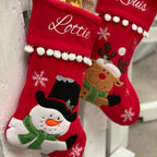 Snowman Or Reindeer Personalised Stocking