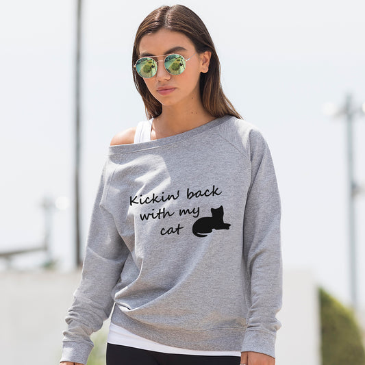 Kickin' Back With My Cat Sweatshirt