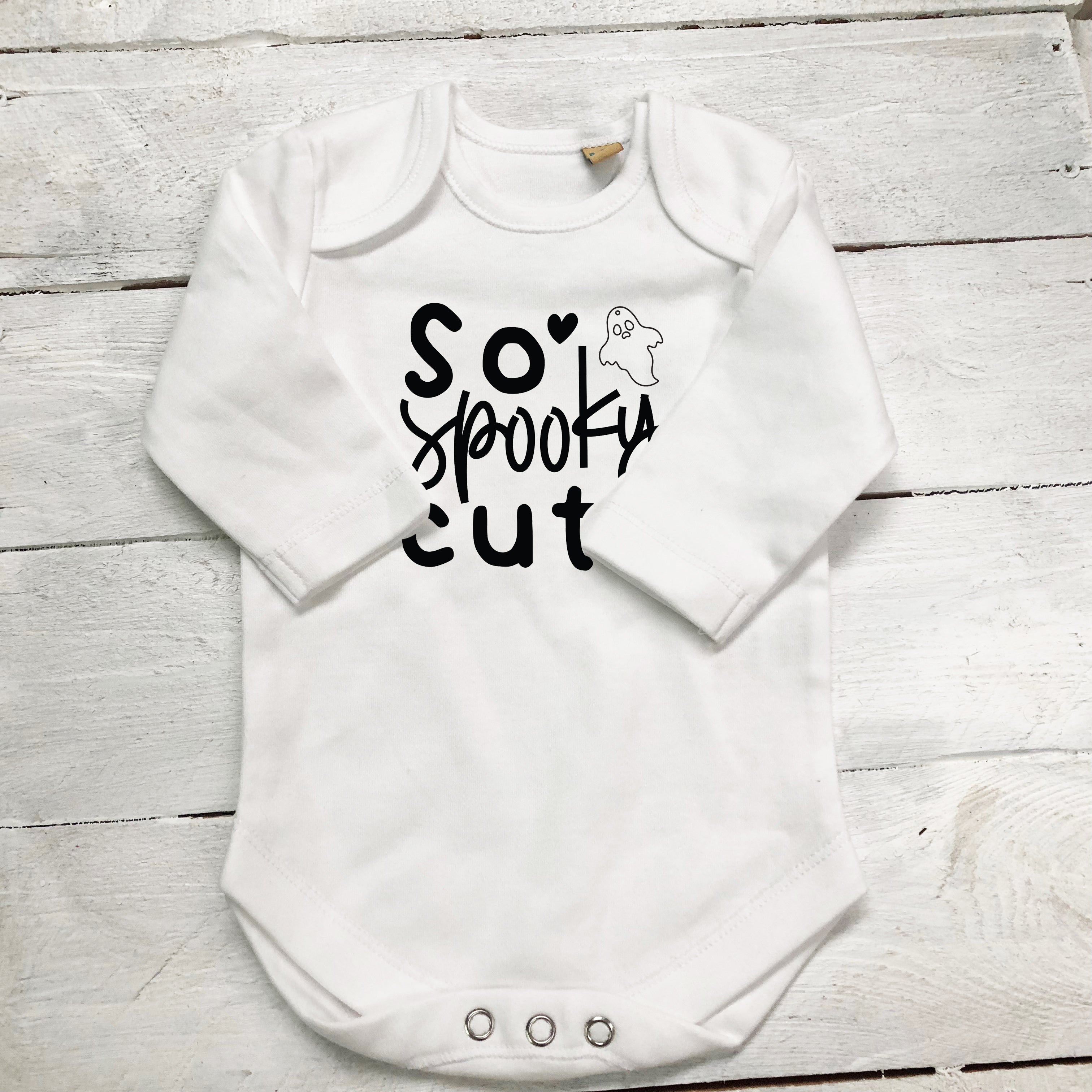 So Spooky Cute Halloween Baby Grow