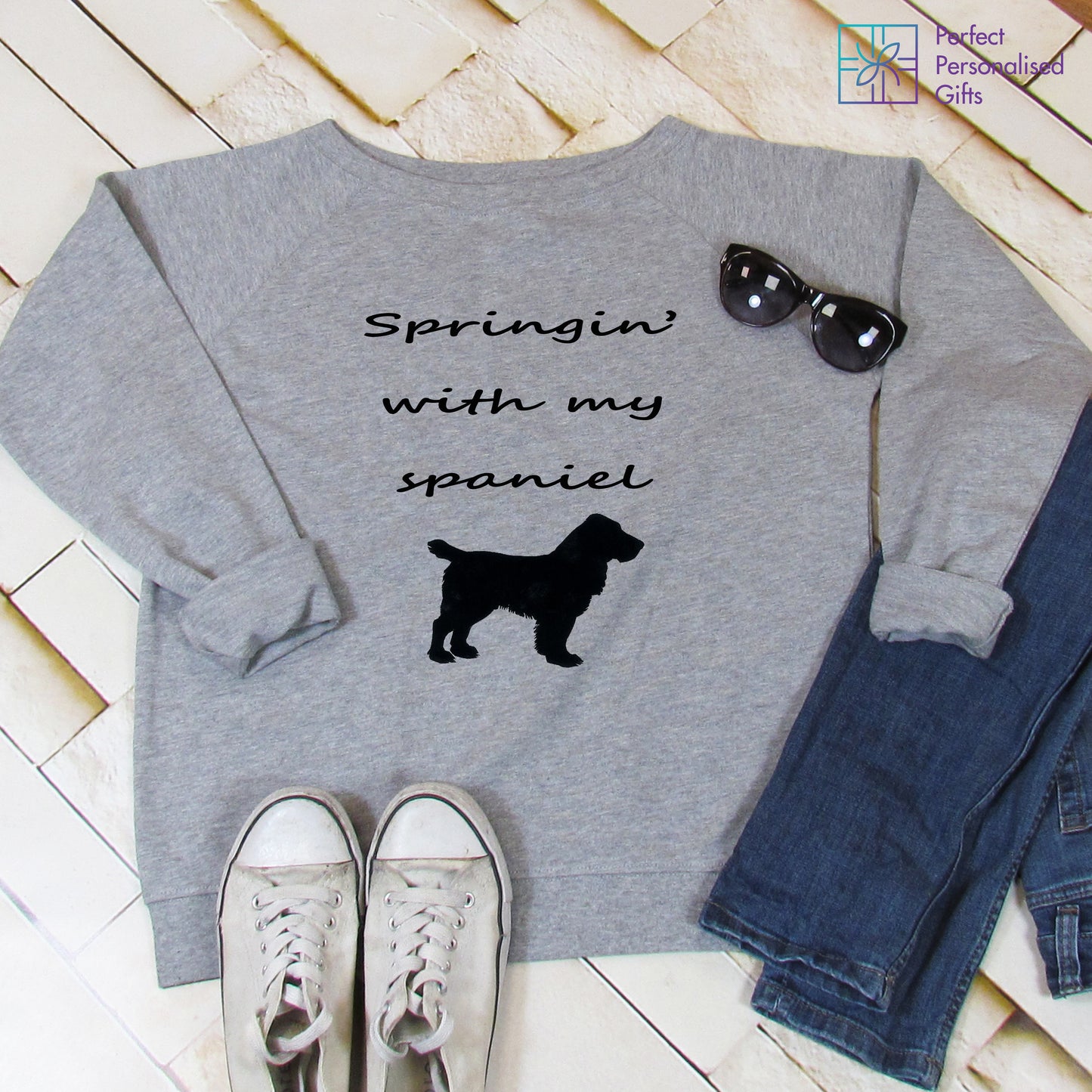 Springin' With My Spaniel Sweatshirt