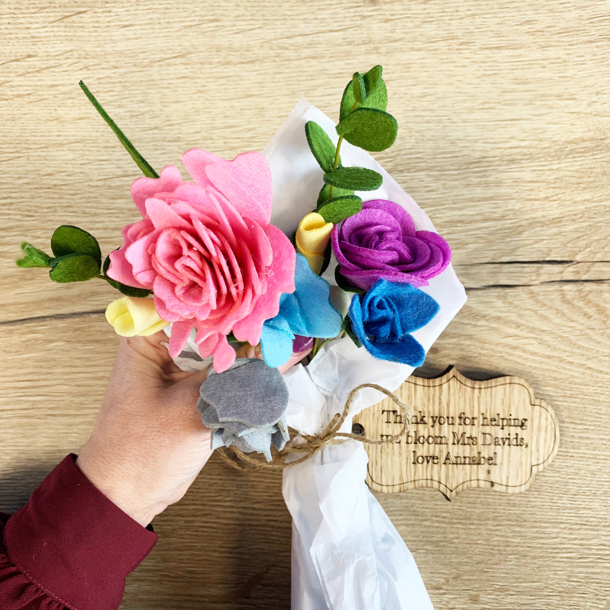 Gorgeous Bouquet of Felt Roses - Lia Griffith
