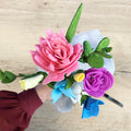 Personalised Thank You Teacher Felt Flower Bouquet