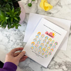 Thank You Teacher Card Rainbow Print