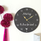 Personalised Slate Clock 'Time For Wine'