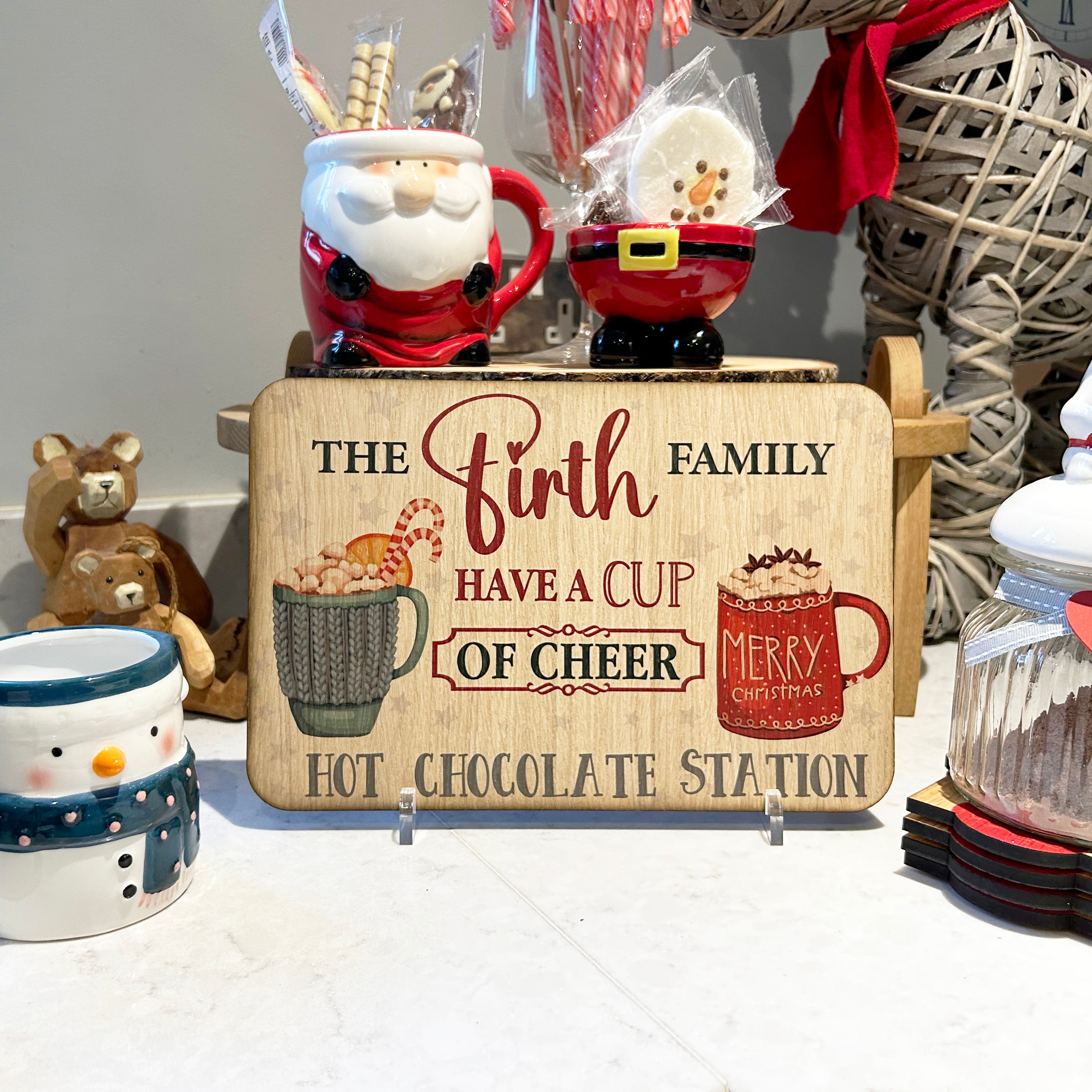 Personalised Hot Chocolate Station Sign