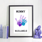 Unique Mother’s Day keepsake with personalised message and handprints
