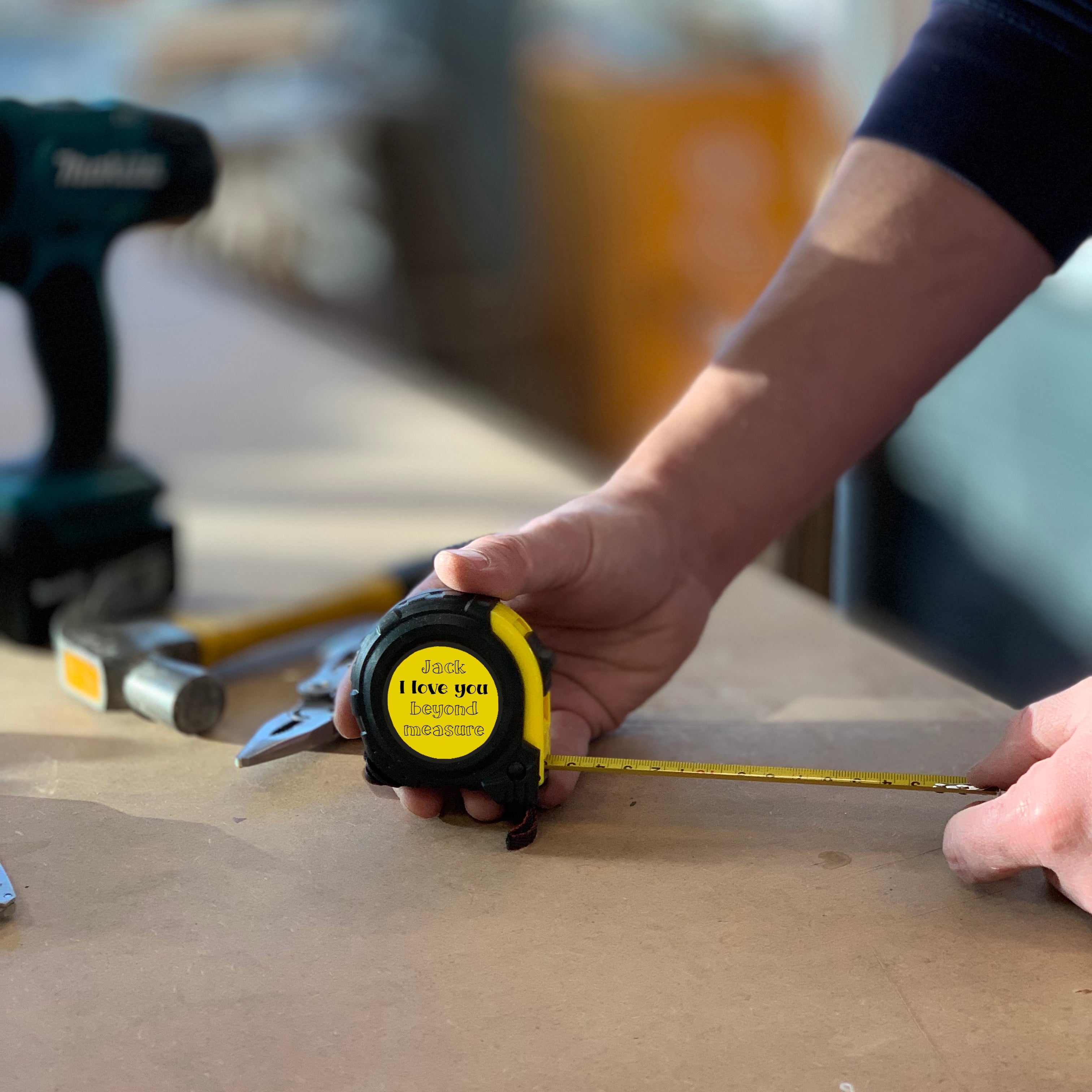 Personalised Valentine's Tape Measure