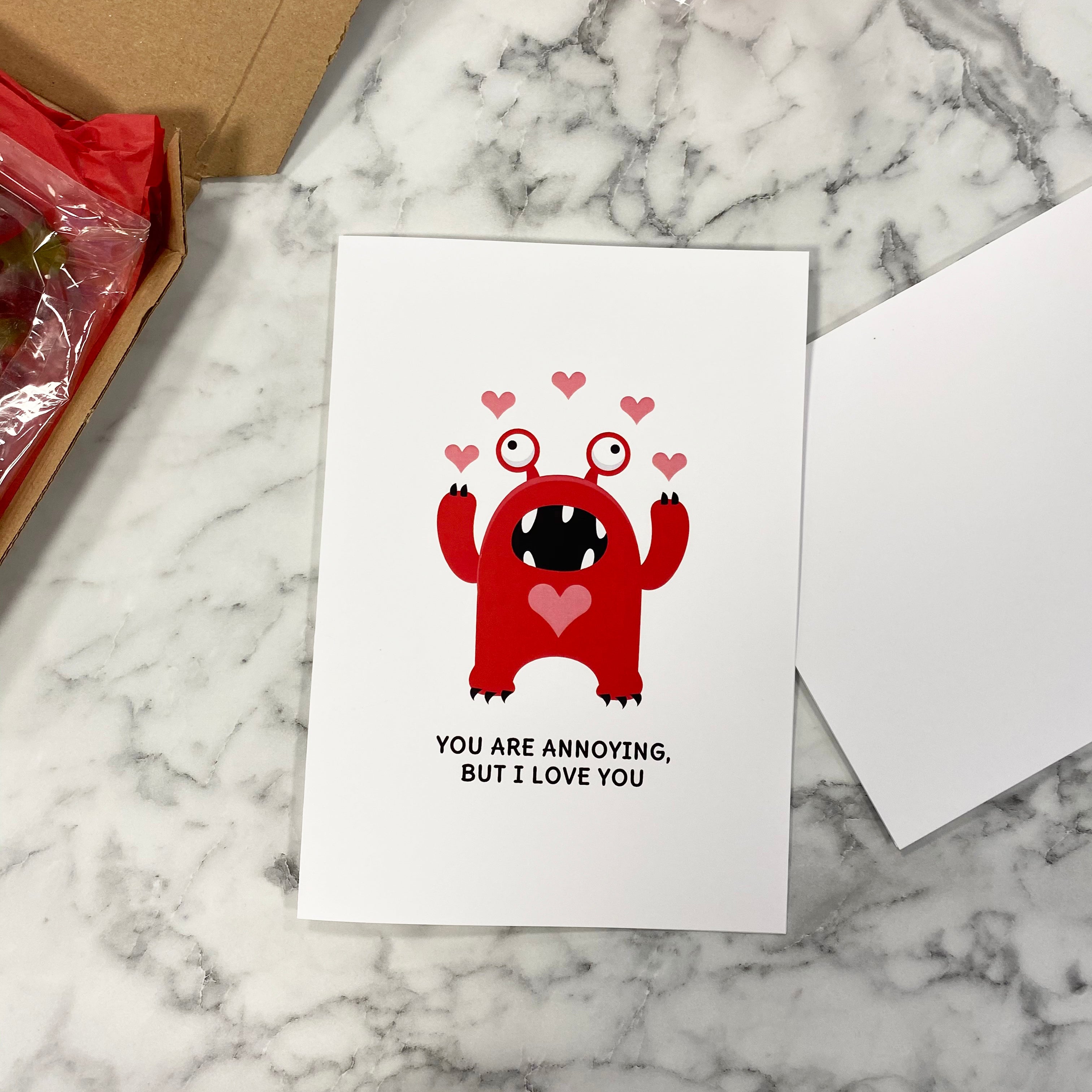 Funny You Are Annoying But I Love You Valentine's Card