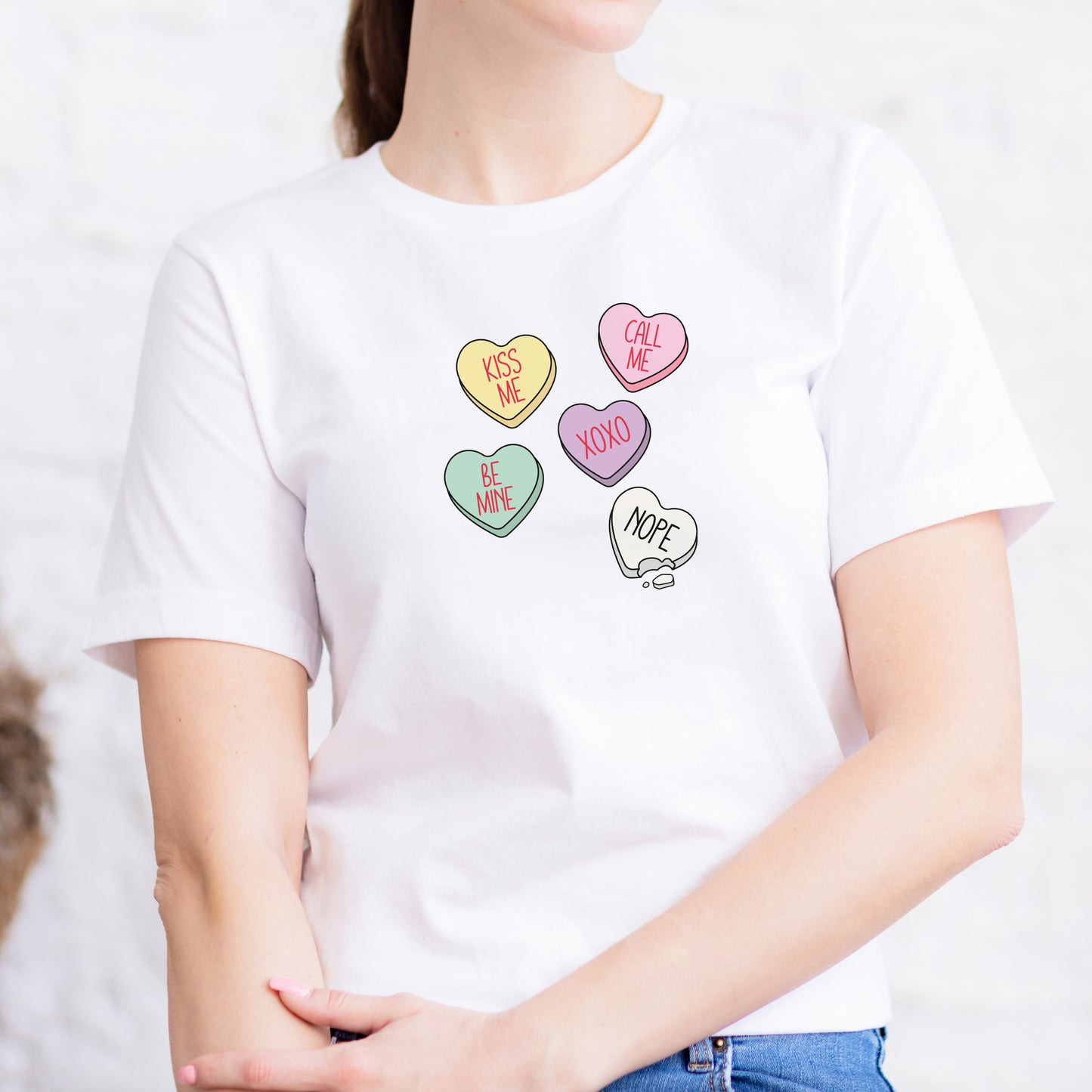 Nope Love Heart T Shirt
