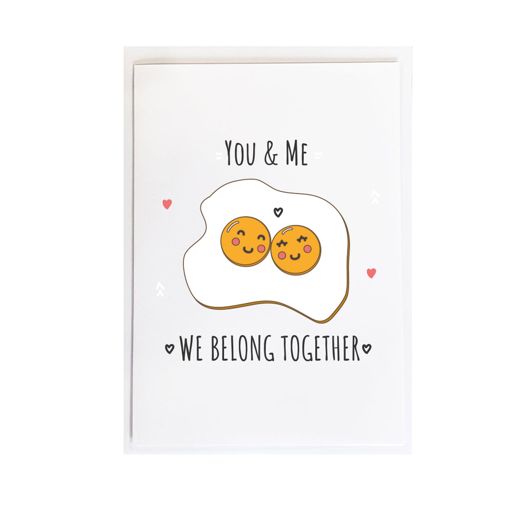 Cute You And Me Belong Together Valentine's Card