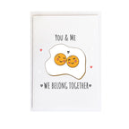 Cute You And Me Belong Together Valentine's Card