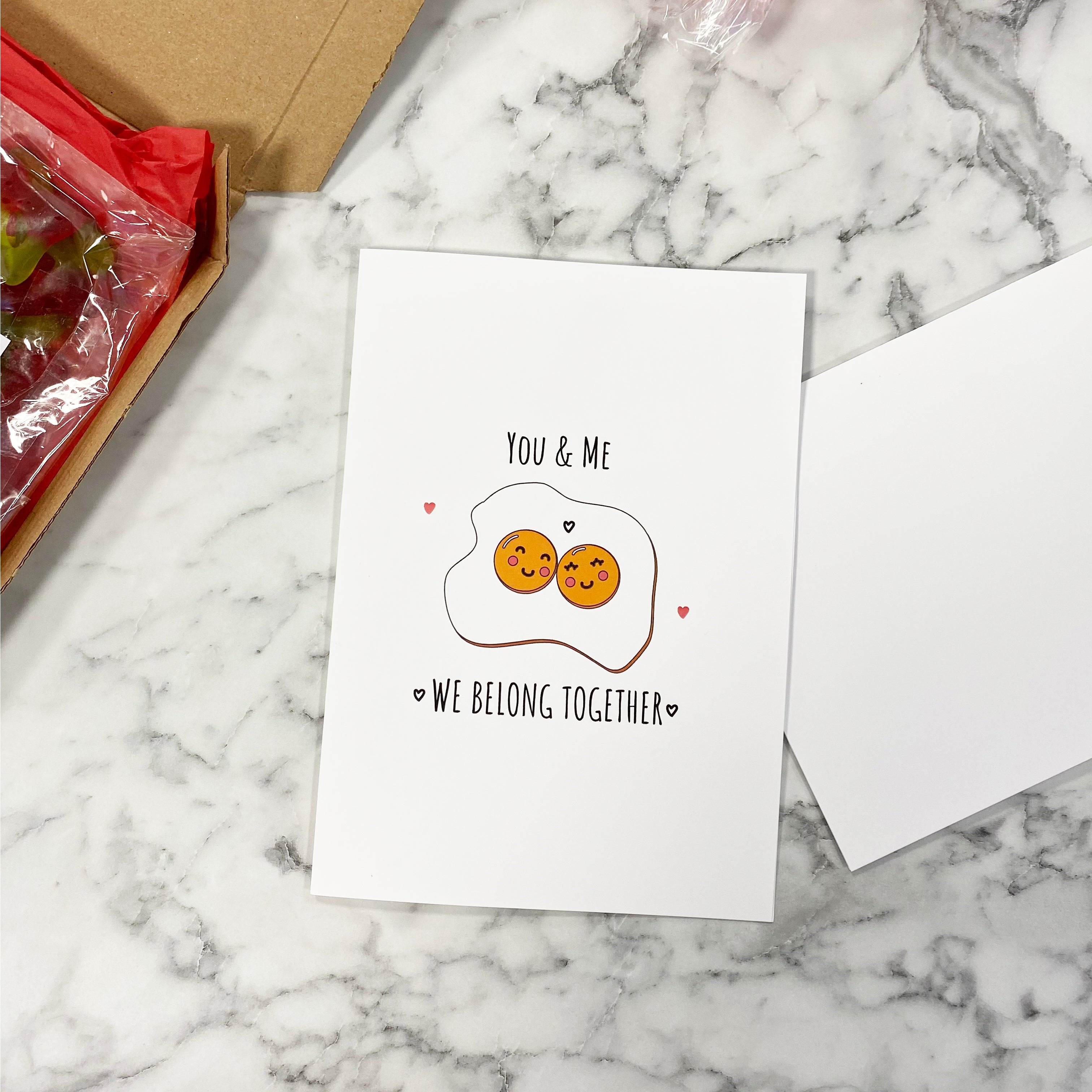 Cute You And Me Belong Together Valentine's Card