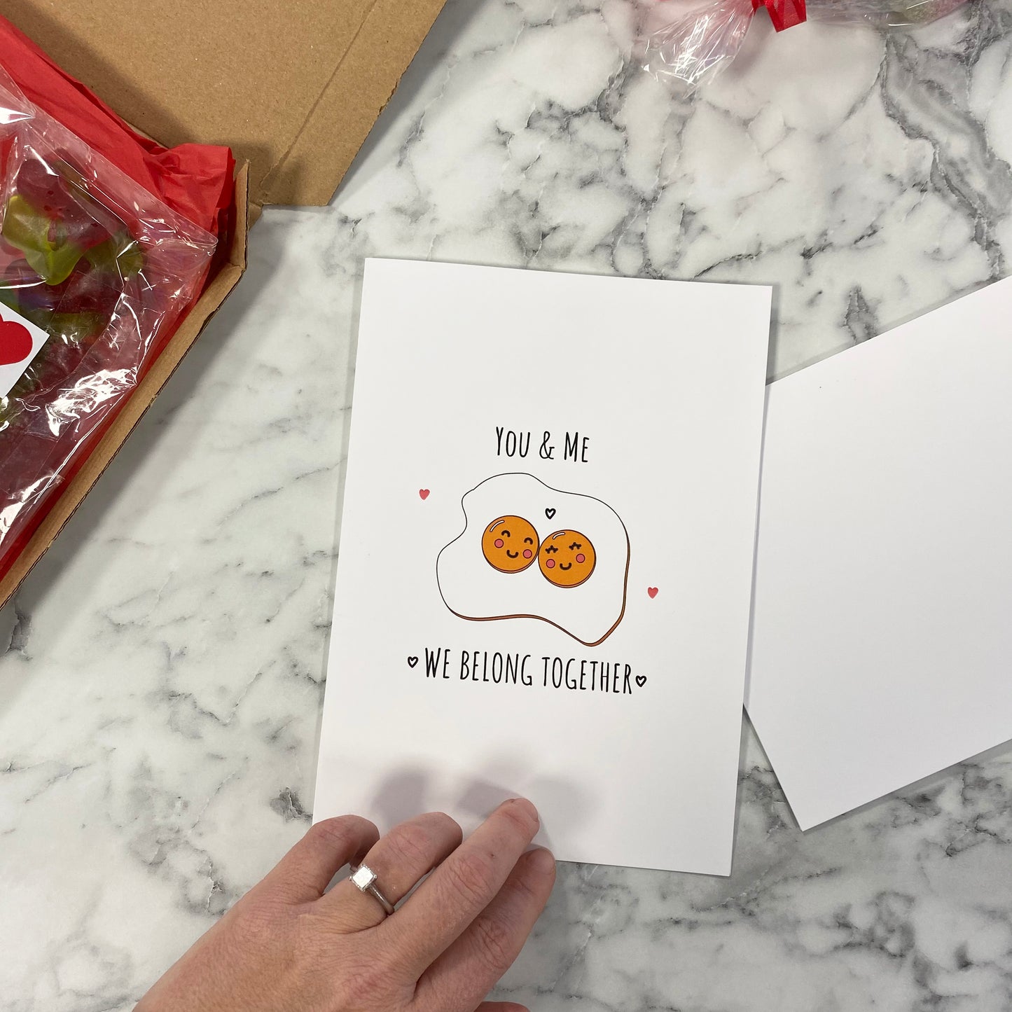 Cute You And Me Belong Together Valentine's Card