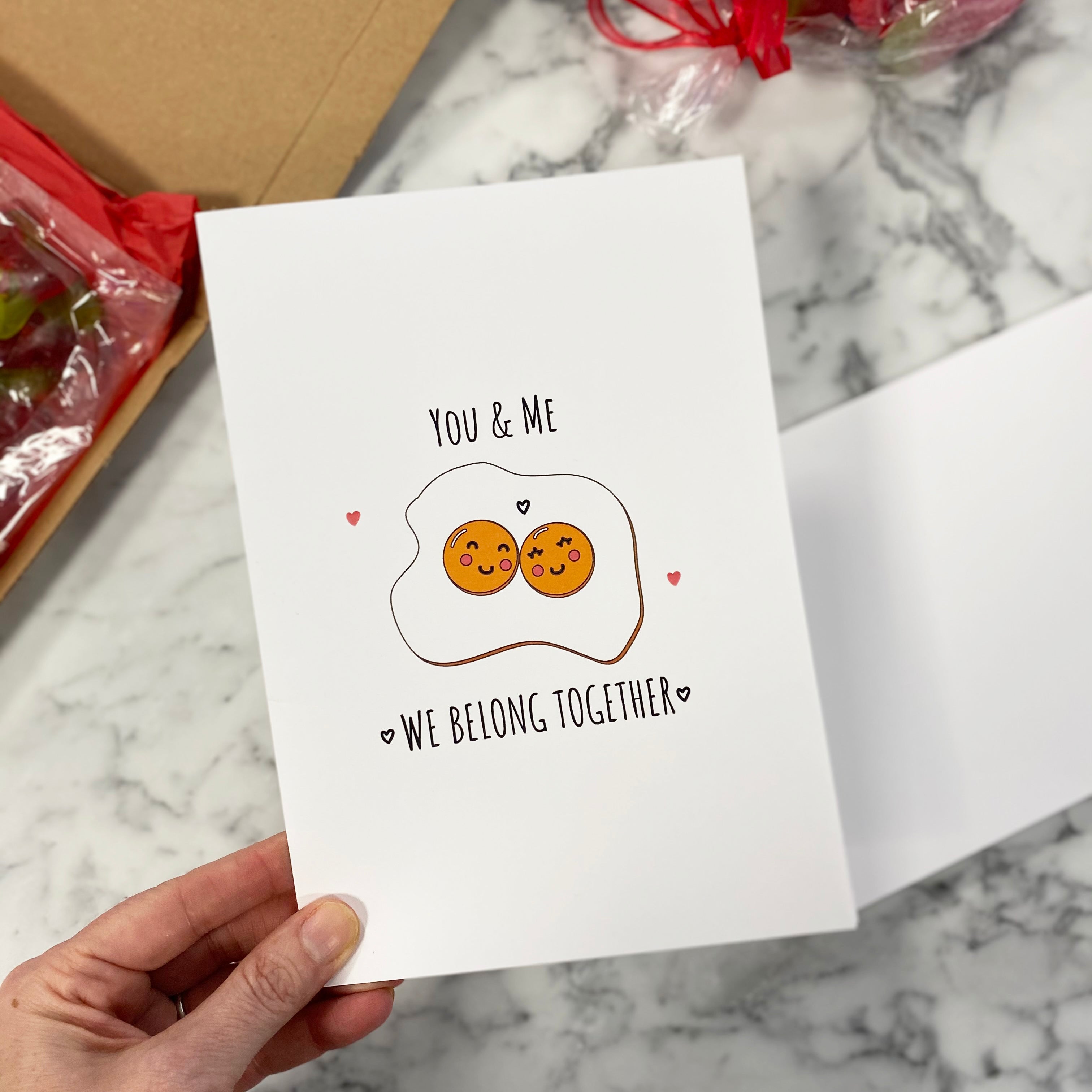 Cute You And Me Belong Together Valentine's Card