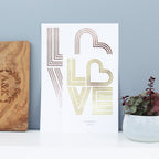 Foil Love Print