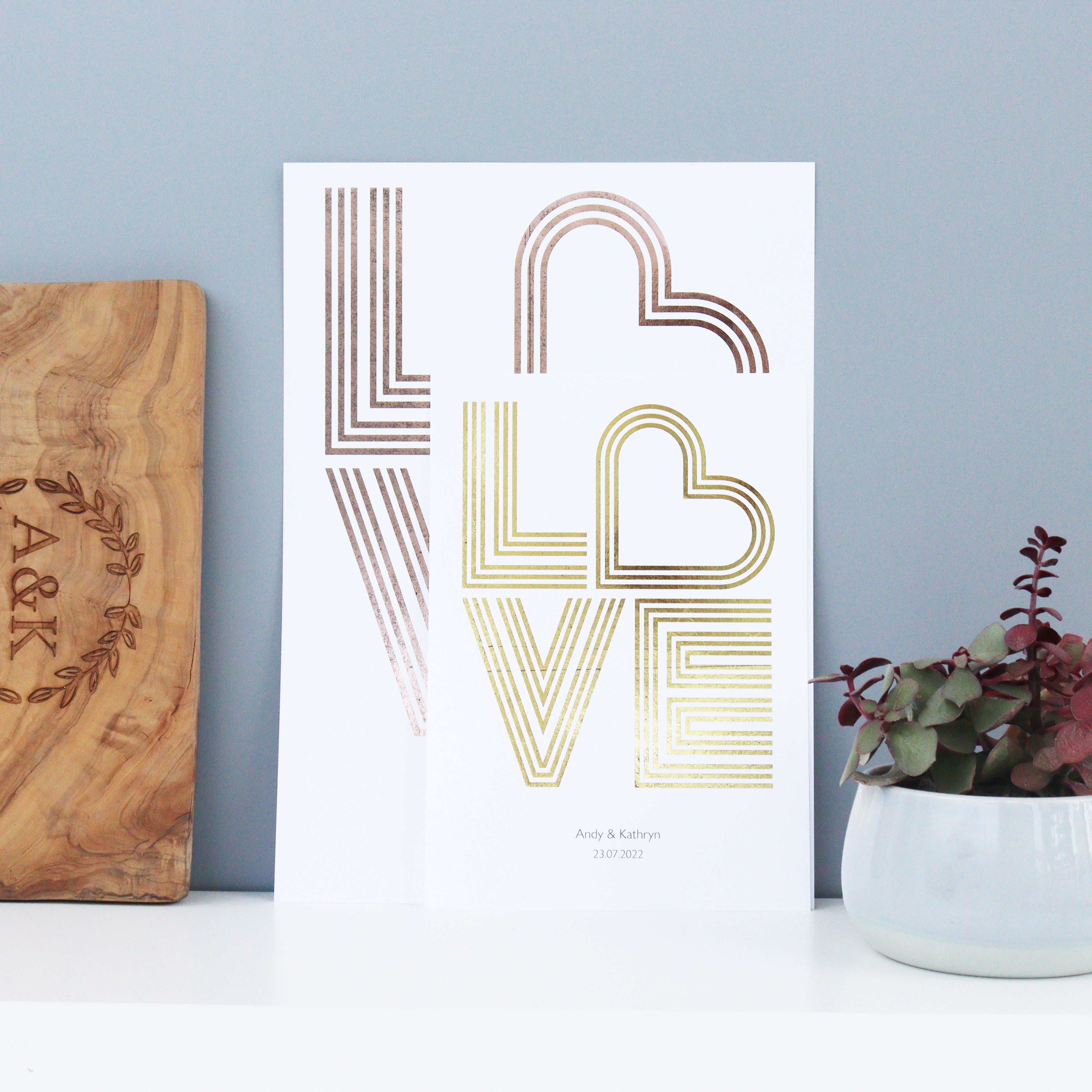 Foil Love Print