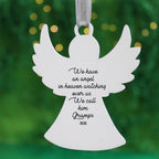 Personalised Printed Angel Memory Bauble