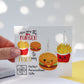 acrylic burger to my fries acrylic printed earrrings valentine&#39;s day earrings