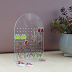 personalised acrylic earring holder can hold 50 sets of earrings