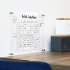 family planner meal planner wipe clean wall planner for family activities weekly black print