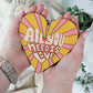 all you need is love hanging wooden heart valentine gift hanging decoration