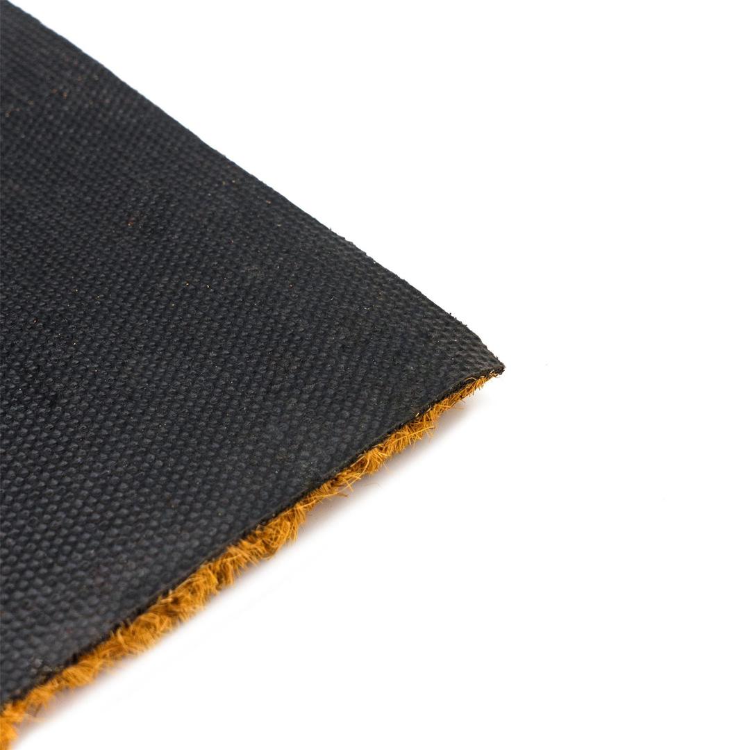 Bright coloured leaf coir doormat made from natural fibres
