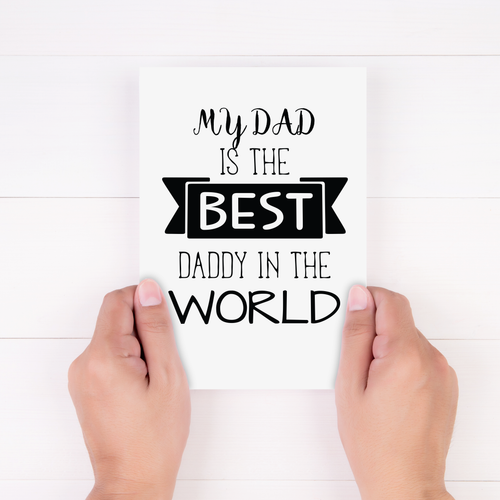 Best Daddy in the World Father's Day Card