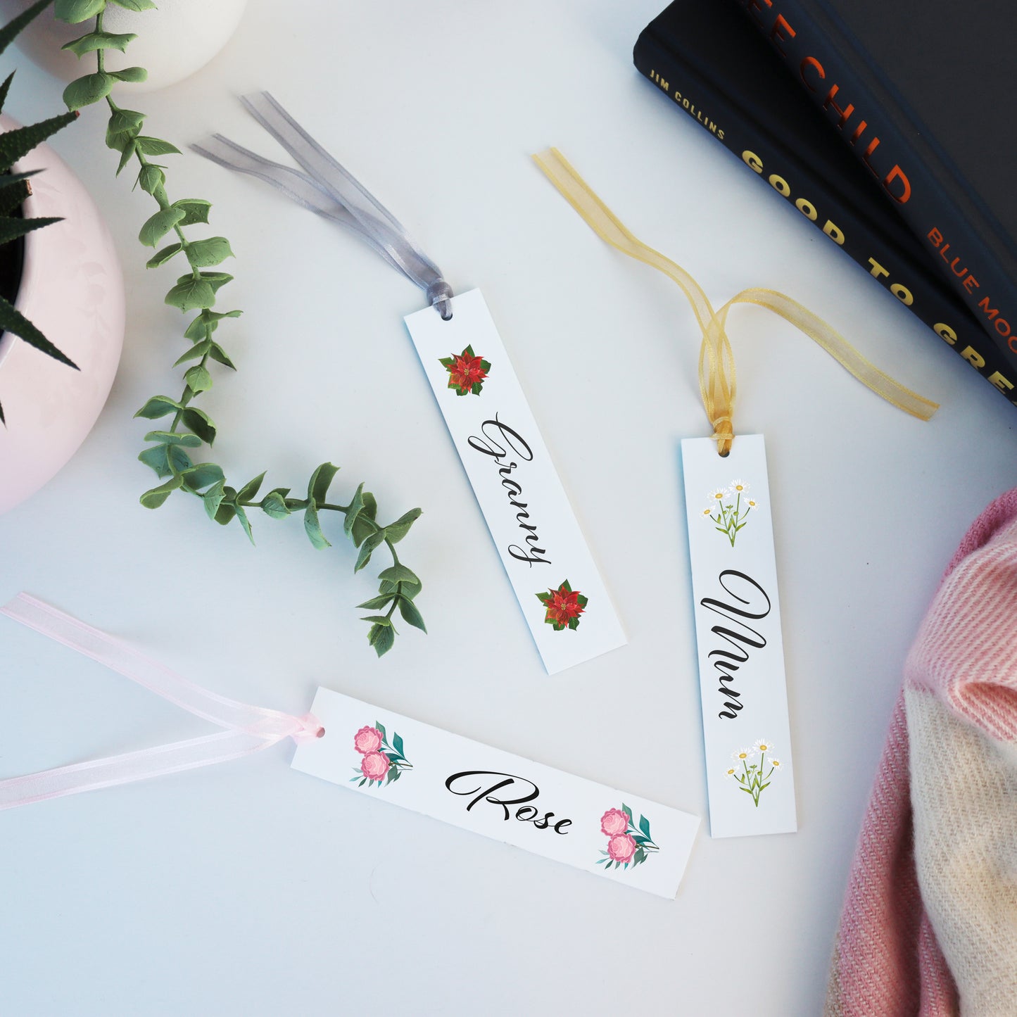 Personalised Birth Flower Bookmark