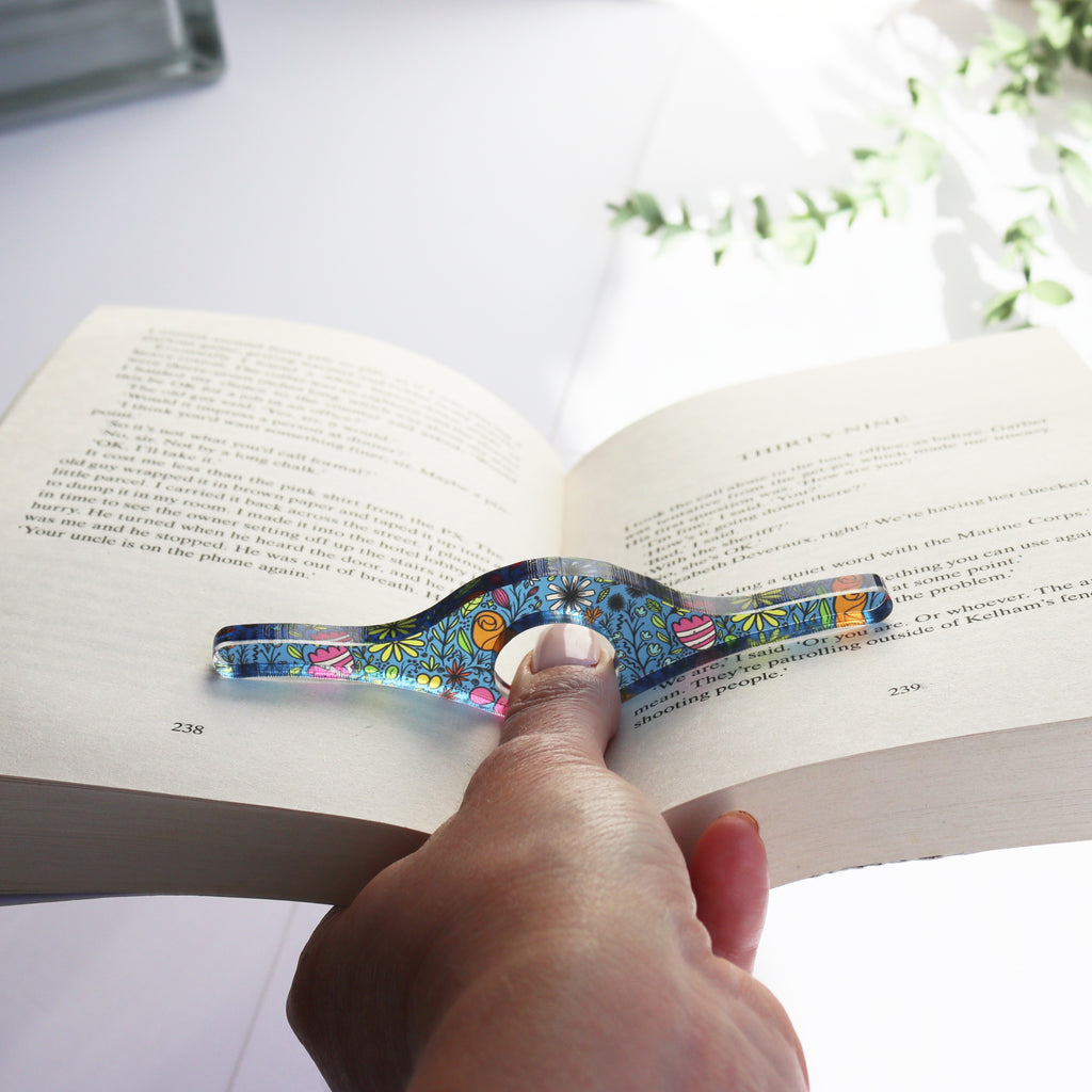 page holder for holding a book