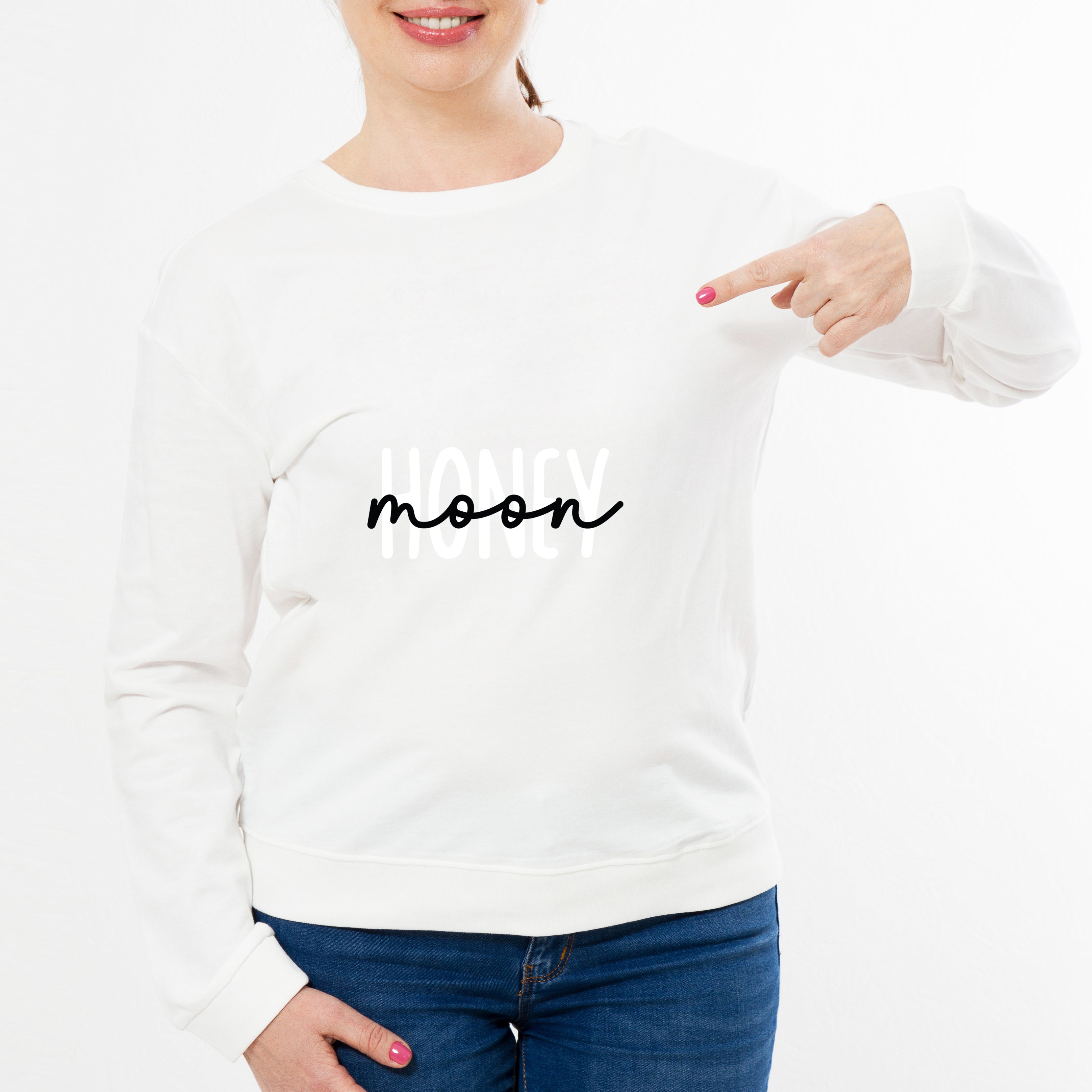 Honeymoon White Sweatshirt