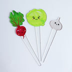 Set Of 12 Cute Veg And Fruit Plant Markers