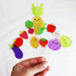 Set Of 12 Cute Veg And Fruit Plant Markers